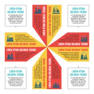 Infographic Concept for Presentation with Factory Icons