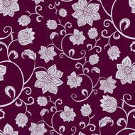 Retro style abstract background with flowers