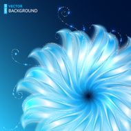 Bright abstract cosmic vector flower background