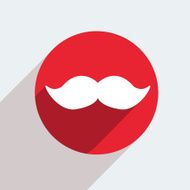 Vector red circle icon on gray background Eps10 N17