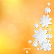 Abstract light background with flowers N2
