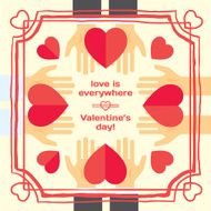 Valentine&#039;s day love is everywhere