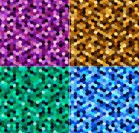 seamless geometric hexagonal pattern N7