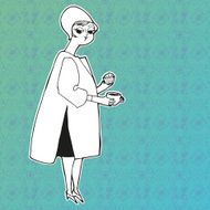 retro girl N22