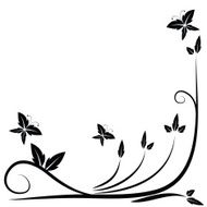 Floral black border N2