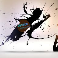 Abstract Ink Blot for Grunge Backgound N336