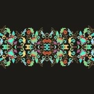 Seamless vector floral pattern in turkish style