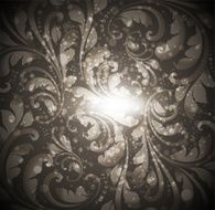 Floral Retro Background for Vintage Design N1484