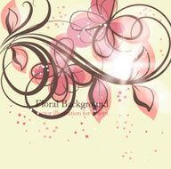 Floral Retro Background for Vintage Design N1486