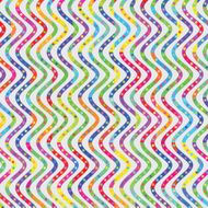 zig zag pattern with colorful stripes and dots