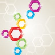 colored polygon shape background
