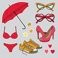 vector set with fashion accessories N2