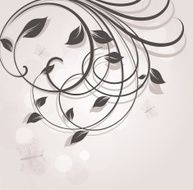 Floral Retro Background for Vintage Design N1498