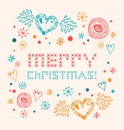Christmas netting banner