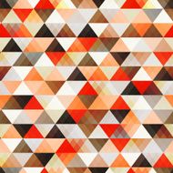 seamless geometric orange triangle vector background