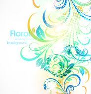 Floral Retro Background for Vintage Design N1524