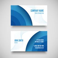 Vector business card set elements for design