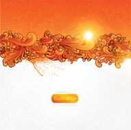 Bright Abstract Background with Floral Ornaments N10