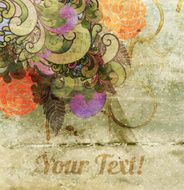 Bright Abstract Background with Floral Ornaments N11