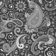 seamless pattern with paisley N18