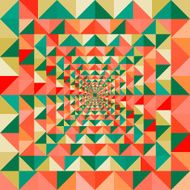 Abstract optic effect colorful triangle seamless pattern background
