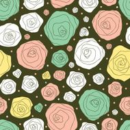 retro floral pattern N2