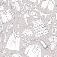 Cute patter with toys and clothes for children N2