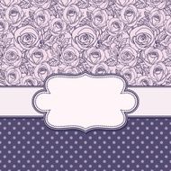Vintage vector flower frame N9