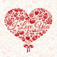 abstract love card