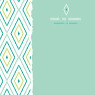 Green ikat diamonds square torn seamless patterns backgrounds