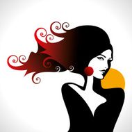 Beautiful Woman Silhouette N48