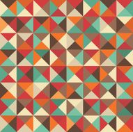 Retro pattern with geometric shapes