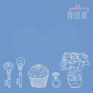 vector wedding invitation N2