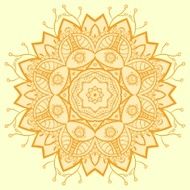 Circle ornament ornamental round lace N17