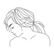 Girl&#039;s Contour