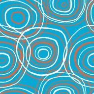 Merry colored circles seamless Vector pattern