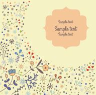 Floral card N21