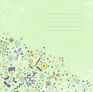 Floral card N22