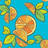 orange vector seamless pattern N8