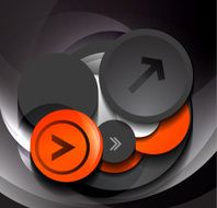 Vector black and red abstract background