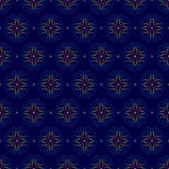 Floral vintage seamless pattern on violet Vector background N2