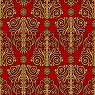 Vintage beautiful background red seamless pattern