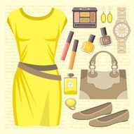 Fashion set with a casual dress N2