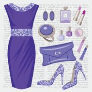 Fashionable set with a dress N5