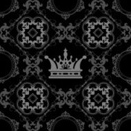 black wallpaper in old style N124