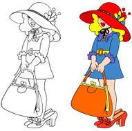 Girl and mother&#039;s things N2