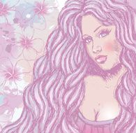girl with curly hair N2