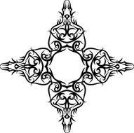 Tribal tattoo Cross