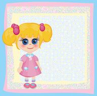 Cute greeting card for small girl N2