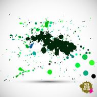 Modern painting abstract watercolor background - splashes N2